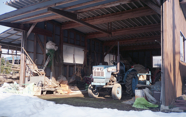 Tractor waiting for spring