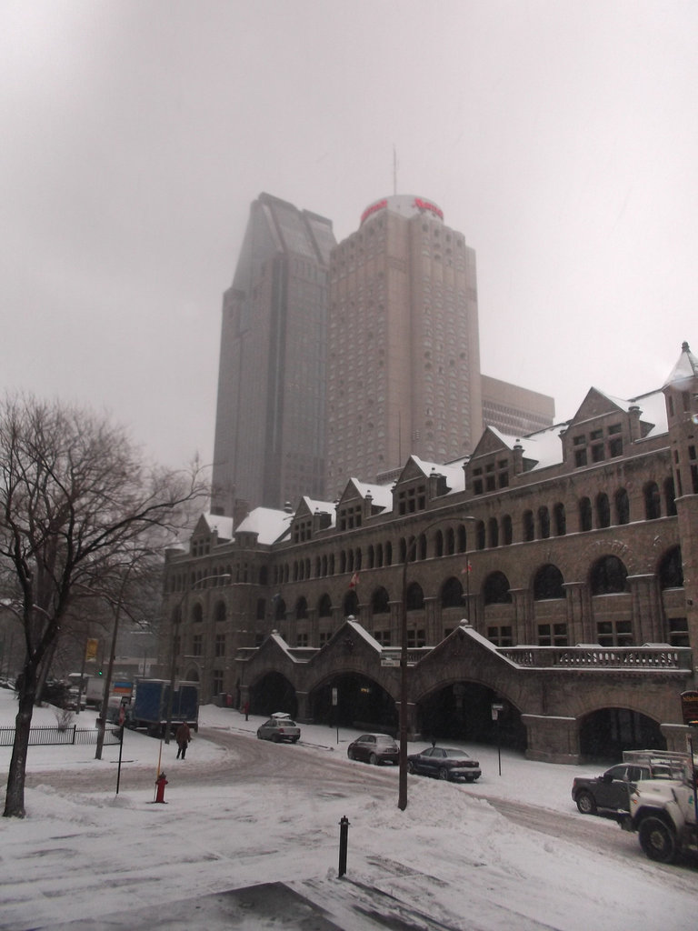 Les joies de l'hiver québécois.