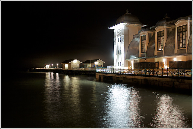 Pier at night