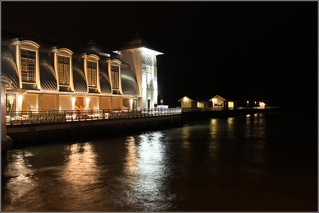 Pier at night