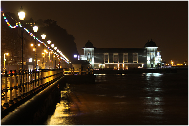 Pier at night