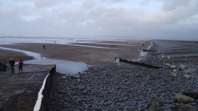 The slipway at Westward Ho.