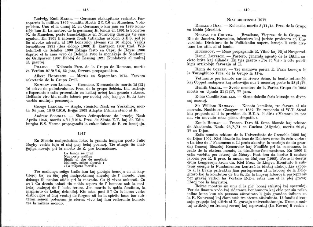 Historio de Esperanto, Léon Courtinat. p. 418-419