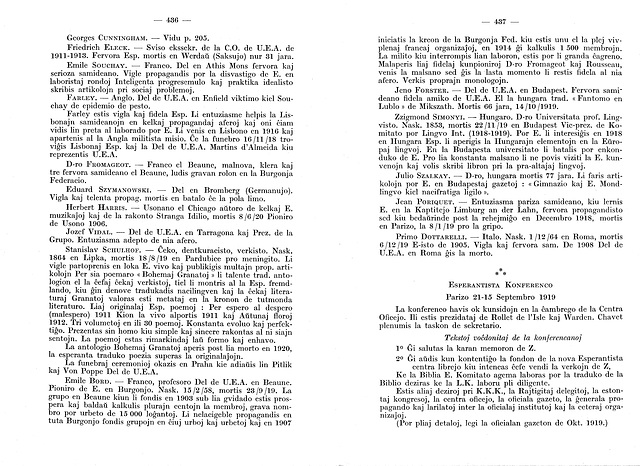 Historio de Esperanto, Léon Courtinat. 436-437