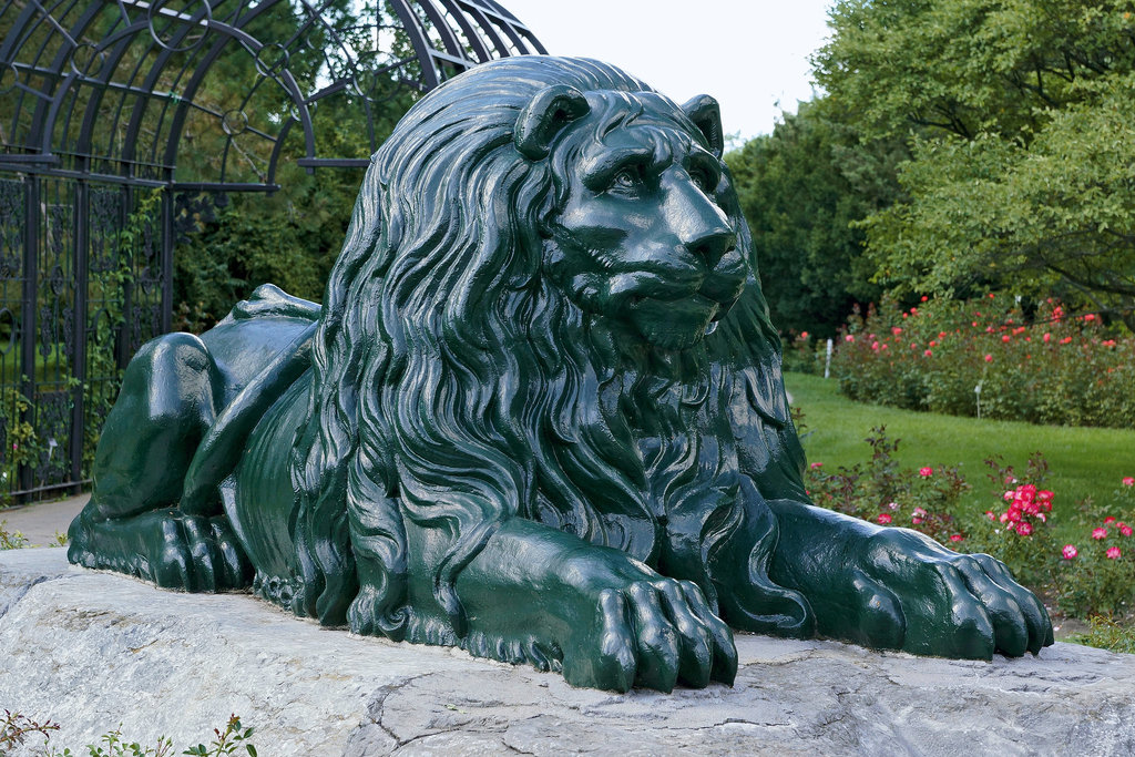 A Lion with the Blues – Botanical Garden, Montréal, Québec