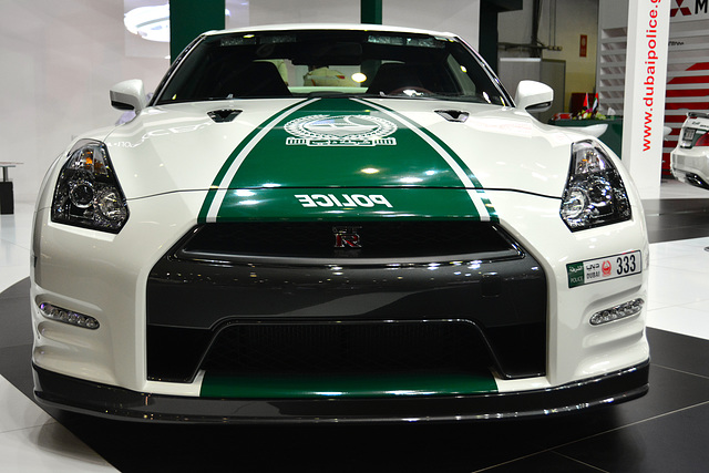 Dubai 2013 – Dubai International Motor Show – Nissan GT-R police car