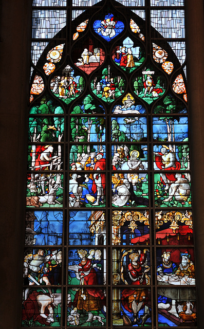 Vitrail de la vie de St-Jean-Baptiste (1526) - Eglise Ste-Jeanne d'Arc à Rouen