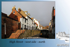 High Street ~ houses ~west side ~ north end ~ Hastings ~ 9.12.2013