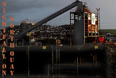 Newhaven North Quay industrial - nightfall