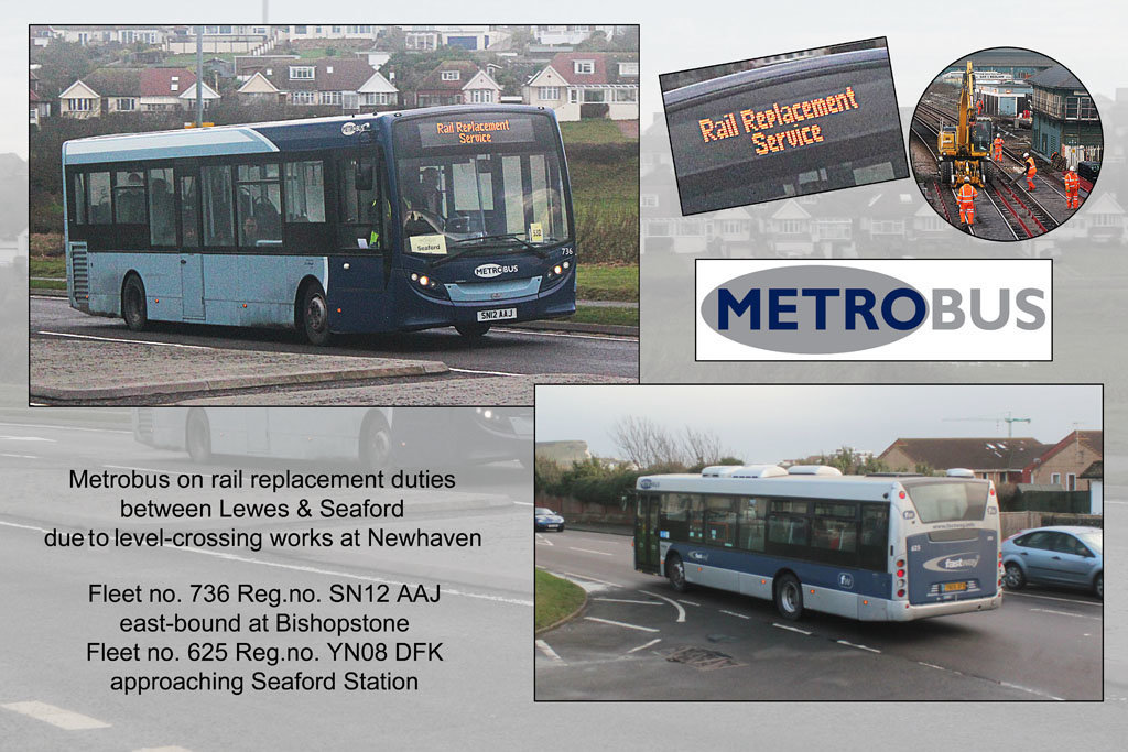 Metrobus 736 & 625 - Seaford - 22.12.2013