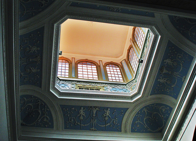 Convento do Pópulo, staircase ceiling