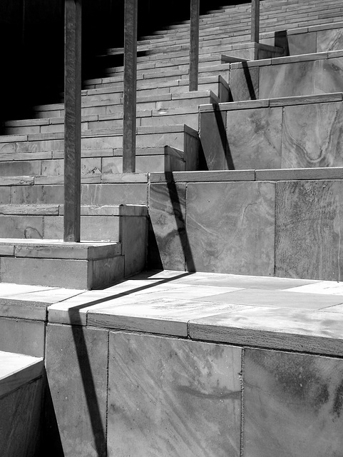 Federation Square, Melbourne, detail_4_bw