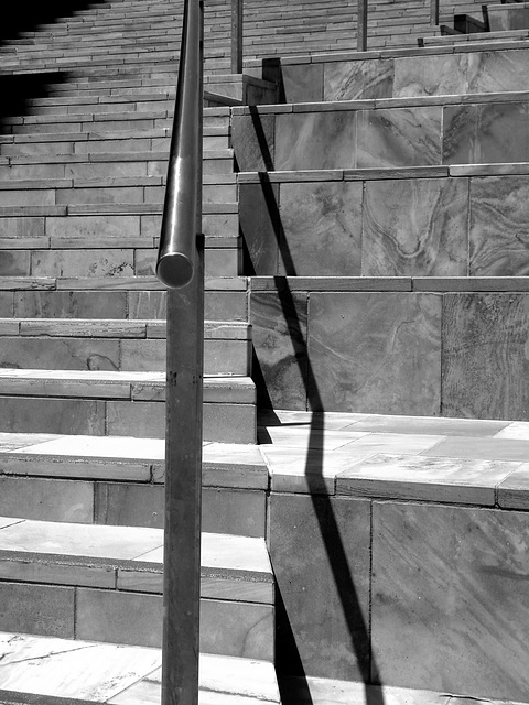 Federation Square, Melbourne, detail_2_bw