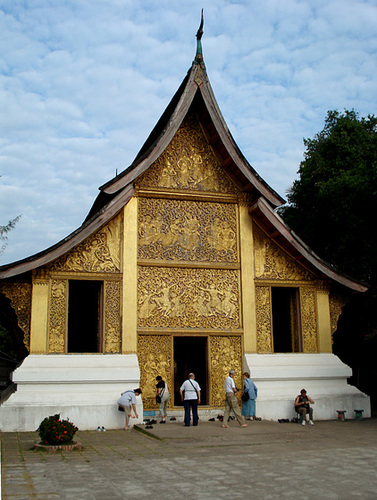 Temple for the cremation chariot of the Lao king
