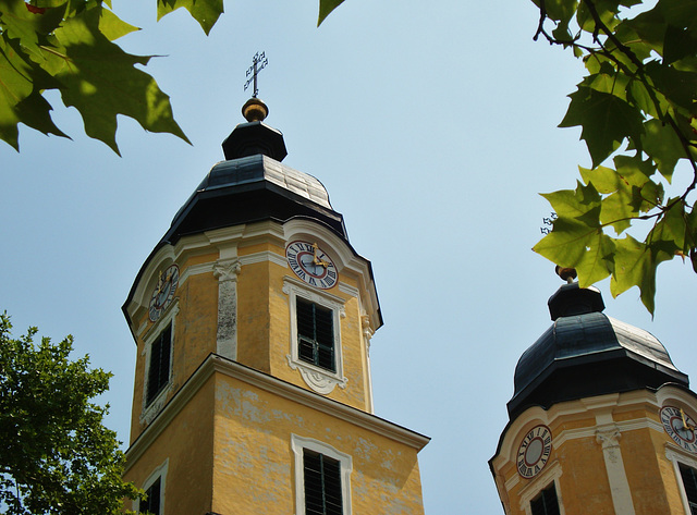 Schloss Stainz, Kirchtürme des Augustiner-Chorherrenstifts