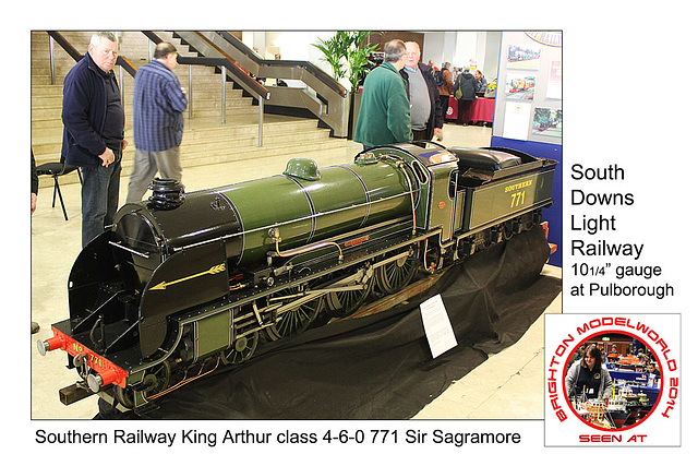 Modelworld 2014 - Sir Sagramore - South Downs Light Railway - Brighton 22.2.2014