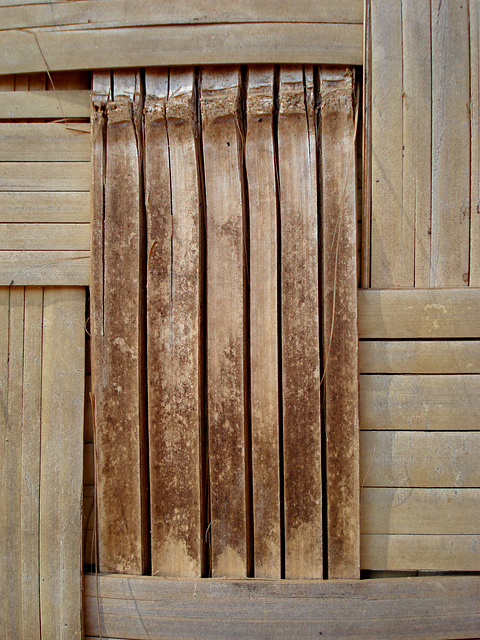 bamboo wall, detail