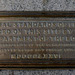 Imperial standards of length plaque