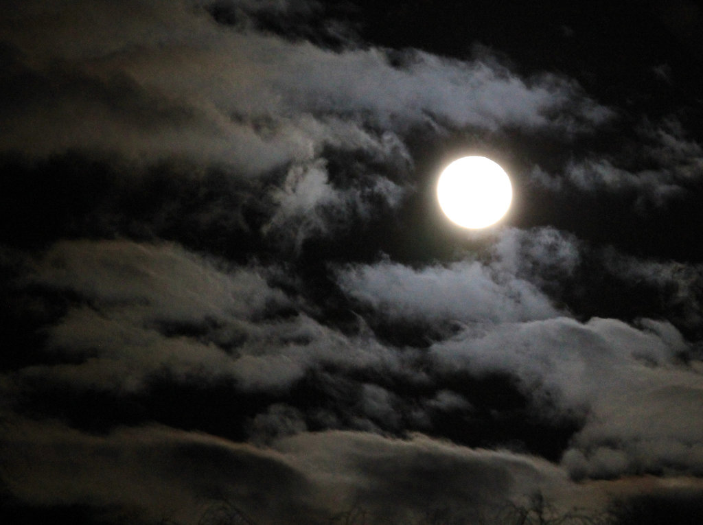 Vollmond (16.01.) mit Hof