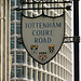 Tottenham Court  Road: sign.