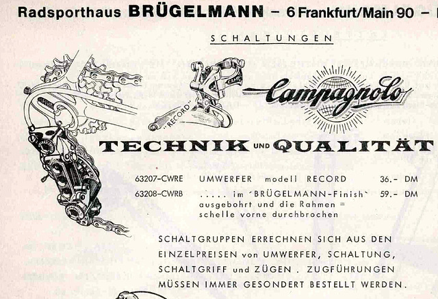 Brugelmann Finish NR derailleur