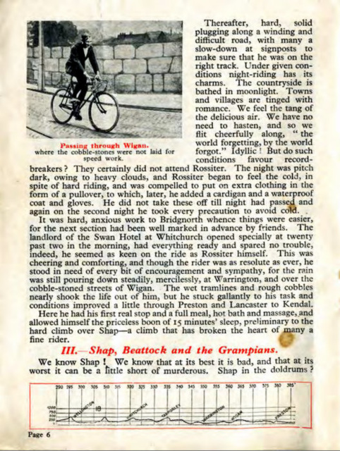 "A Great Cycling Record": Account of Rossiter's Record Ride 1930 Raleigh catalogue p4