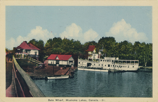 Bala Wharf, Muskoka Lakes, Canada.