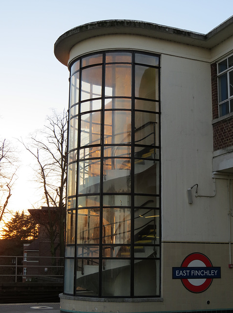 east finchley tube station, london