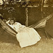 My grandmother, in the hammock, c. 1910. Taken by my grandfather during their courtship.