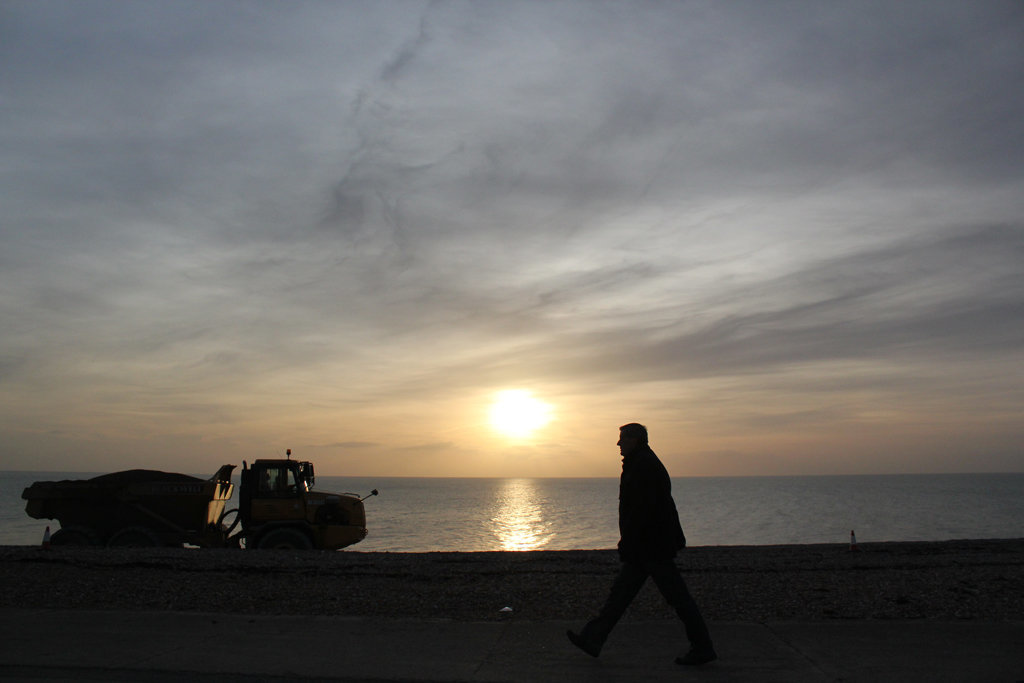 working west - walking east - Seaford - 2.12.2013