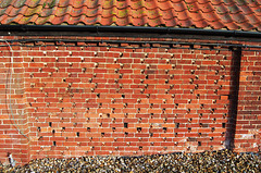 Detail of rear wall of former stable, Snape Maltings, Suffolk