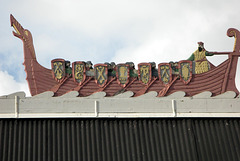 Un Drakkar sur le toit