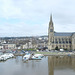 La Sarthe et l'église N.D. de Sablé