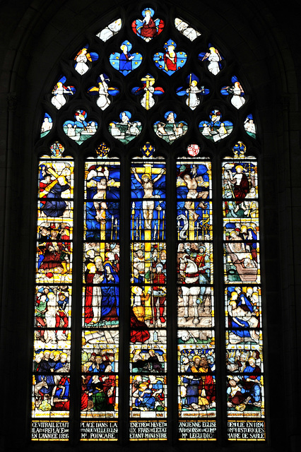 Verrière de la Crucifixion (XVe s.) - Eglise N.D. de Sablé-sur-Sarthe