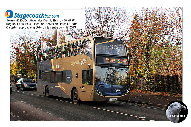 Stagecoach 15619 OU10 BGY Oxford 4 12 2013