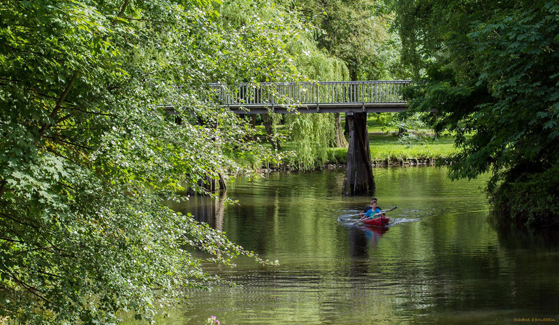 Paddeln auf der Oker
