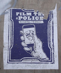 Film the police /No racial profiling.