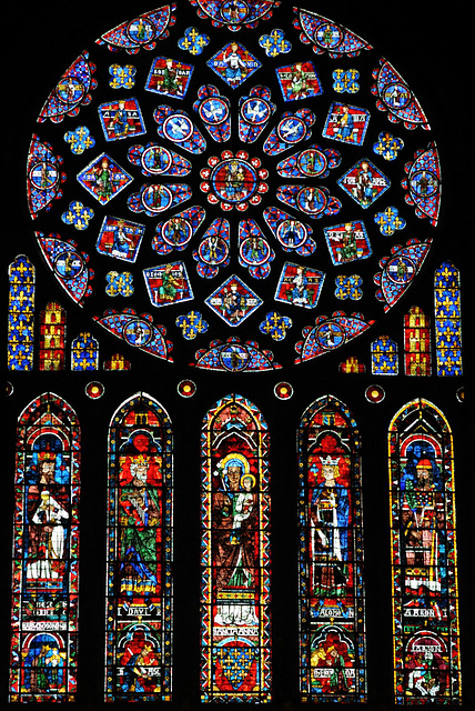 La rose nord de la Cathédrale de Chartres