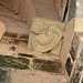 Sculpture sous le porche de la Tour St-Paul de l'abbaye de Cormery