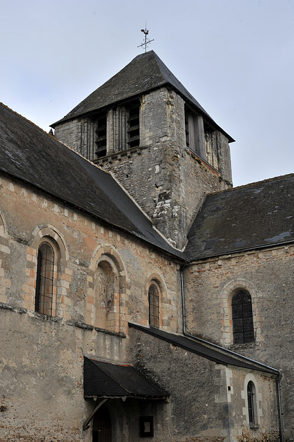 Clocher de l'église de Cormery - Indre-et-Loire