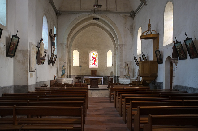 Nef de l'église de Courçay - Indre-et-Loire