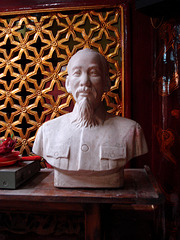 side altar with uncle Ho