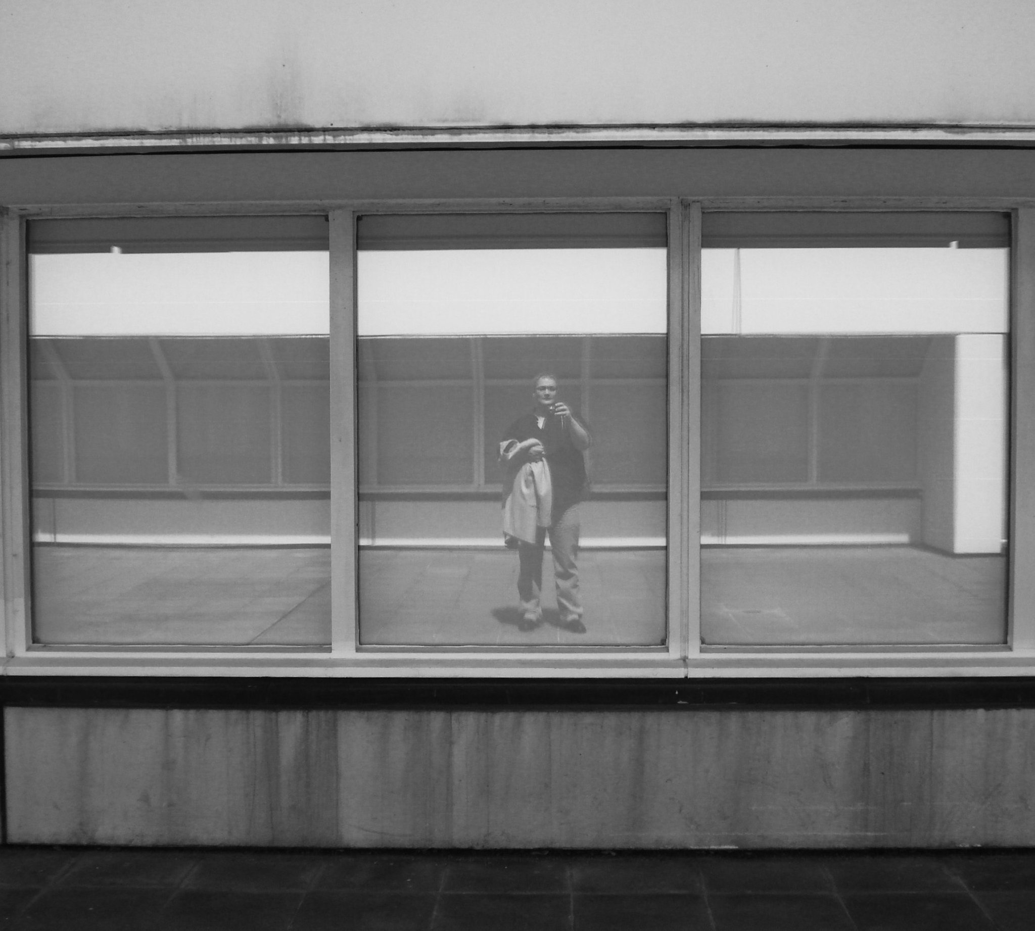 Triptych - picture of the artist as a visitor to the Bauhaus Archive