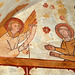 Peinture murale de la crypte de l'église de St-Jean d'Abbetot