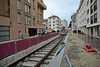 BESANCON: Travaux du tram: 2ème partie de l'avenue fontaine argent 04.