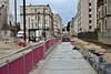 BESANCON: Travaux du tram: 2ème partie de l'avenue fontaine argent 09.