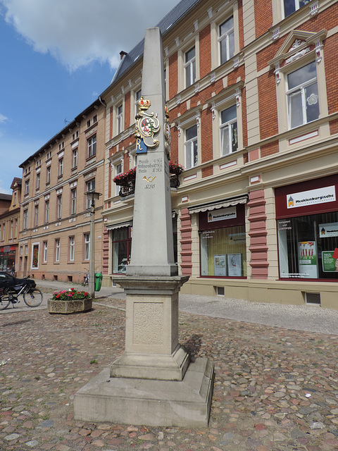 Postmeilensäule in Dahme/mark