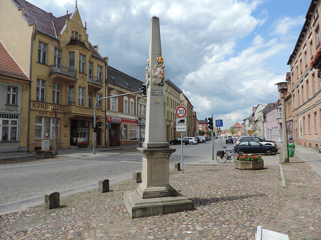 Postmeilensäule in Dahme/Mark