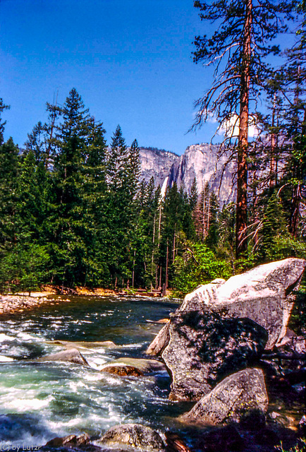 Along Happy Isles Trail, Yosemite National Park, 1985  (330°)