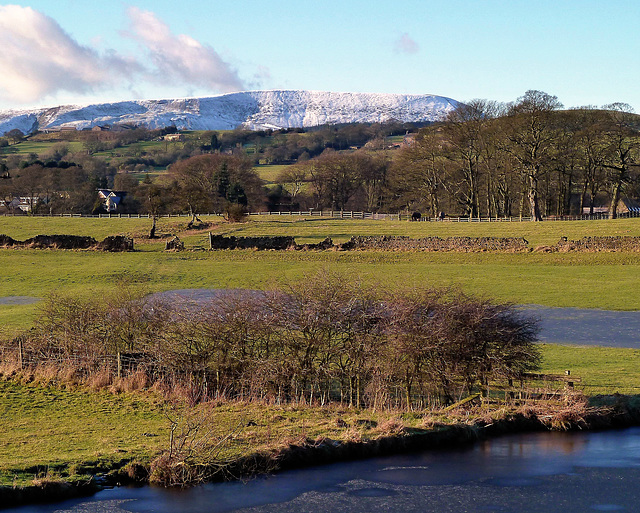 Pendle Hill in Winter.